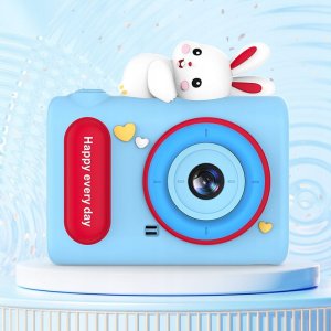 Aparat Cyfrowy 40mp Kamera Hd Obiektyw Selfie Dla Dziecka Gry Mp3 / Xrec H05 / Niebieski Królik 6