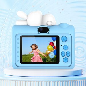Aparat Cyfrowy 40mp Kamera Hd Obiektyw Selfie Dla Dziecka Gry Mp3 / Xrec H05 / Niebieski Królik 7