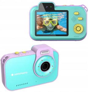 Aparat Podwodny Wodoszczelny 3m Agfaphoto Agfa 12mp 2.7k 2x Obiektyw + Gry / Miętowy 3