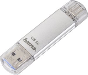 Hama C-Latea pamięć USB Type-C USB 3.1/USB 3.0, 128 GB, 40 MB/s, srebrna 1