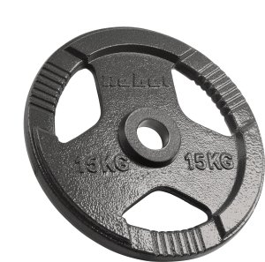 Obciążenie żeliwne olimpijskie zestaw 2x15kg, otwór 51mm, talerz z uchwytami, REBEL ACTIVE 3