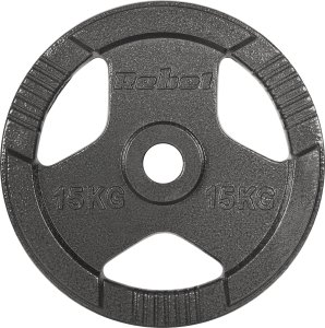 Obciążenie żeliwne olimpijskie zestaw 2x15kg, otwór 51mm, talerz z uchwytami, REBEL ACTIVE 4