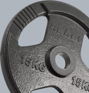 Obciążenie żeliwne olimpijskie zestaw 2x15kg, otwór 51mm, talerz z uchwytami, REBEL ACTIVE 7