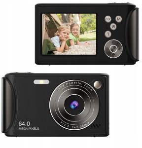 Aparat Cyfrowy Zdjęcia 64mp Filmy 4k / 30fps 18x Zoom Antishake / Xrec Q18 / Czarny 3