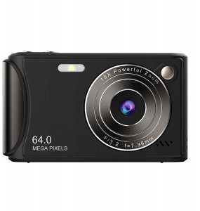 Aparat Cyfrowy Zdjęcia 64mp Filmy 4k / 30fps 18x Zoom Antishake / Xrec Q18 / Czarny 4
