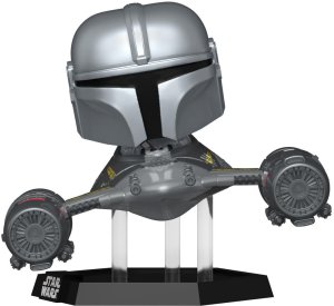 PROMO FUNKO POP FIGURKA Star Wars The Mandalorian in N-1 Starfighter with R5-D4 76549 1