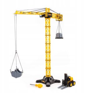Polesie 09255 Klocki Żuraw budowniczy Gigant z ładowarką 588 elementów w pudełku 1