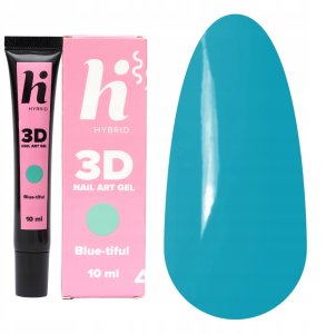 HI HYBRID Nail Art Żel do zdobień 3D Blue-tiful 10 ml 1