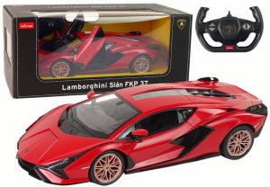 Auto R/C Lamborghini Sian FKP 37 Rastar 1:14 Czerwone Na Pilota 1