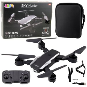 Dron Sky Hunter D19HW Kamera FVP Wi-Fi Pilot Z Uchwytem Na Telefon Etui 1
