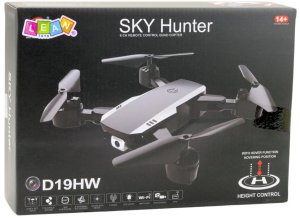 Dron LeanToys Sky Hunter D19HW Kamera FVP Wi-Fi Pilot Z Uchwytem Na Telefon Etui 5