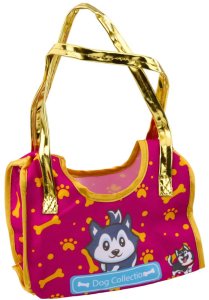 Piesek Husky W Torebce Pluszowy Maskotka Przytulanka Biało Szary 4