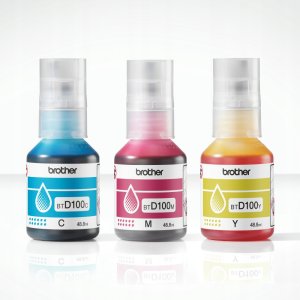 Brother BTD100CLVAL | Multipack Ink Bottles | Magenta, Cyan, Yellow 2