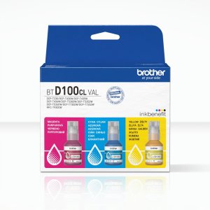 Brother BTD100CLVAL | Multipack Ink Bottles | Magenta, Cyan, Yellow 3