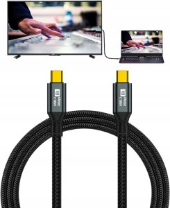 Kabel USB Bounn USB-C - USB-C 2 m Czarny (JL-8KC2220-2M) 2