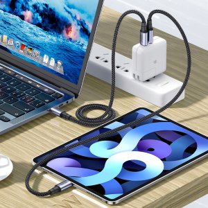 Kabel USB Bounn USB-C - USB-C 1 m Czarny (BKZD_10) 6