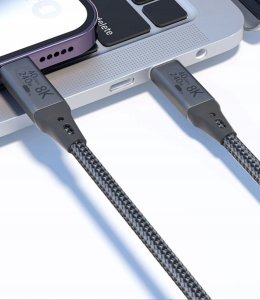 Kabel USB Bounn USB-C - USB-C 1 m Szary (JL-8KC4010) 3