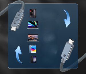 Kabel USB Bounn USB-C - USB-C 1 m Czarny (JL-8KC4010S) 4