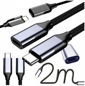 Kabel USB Bounn USB-C - USB-C 2 m Czarny (BKPC-01) 7