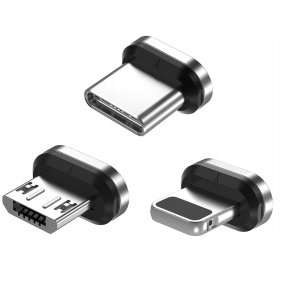 Kabel USB Bounn USB-C - USB-C + microUSB + Lightning 3 m Czarny (N942) 2