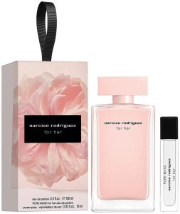 SET NARCISO RODRIGUEZ For Her EDP spray 100ml + Pure Musk EDP spray 10ml 1