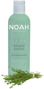 Atkuriamasis drėkinantis ir purumo suteikiantis balzamas su hialurono rūgštimi ir čiobreliais Noah YAL Rehydrating & Volumizing Filler Conditioner, 75 ml 2