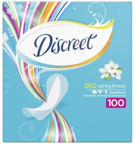 Higieniniai įklotai Discreet Breathable Multiform Spring Breeze, 100 vnt. 1