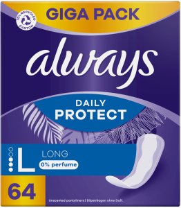Higieniniai įklotai Always Daily Protect Long, 64 vnt. 1