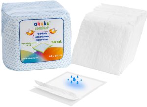 Vienkartiniai higieniniai paklotai AKUKU COMFORT, 30 vnt. 40 x 60 cm, A0377 1