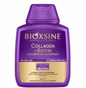 BIOXCIN apimties suteikiantis plaukų šampūnas su Kolagenu ir Biotinu, 300 ml 1
