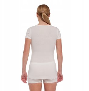 Brubeck SS1398W Koszulka damska z krótkim rękawem COMFORT MERINO kremowy XL 4