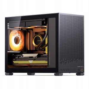Jonsbo D32 STD Black PC-Gehäuse, Mini-Gehäuse, mATX, Tempered Glass - schwarz 1