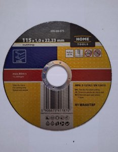 ŚCIERNICA DO CIĘCIA STALI 115X1.0X22,23 MM PŁASKA [HOME] 1