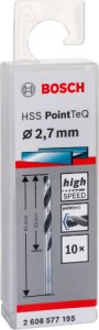 Wiertło PointTeQ 2.7mm 2