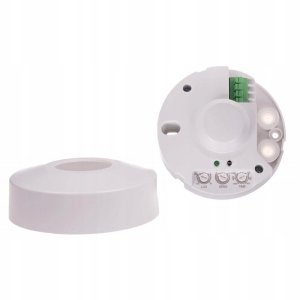 FF Czujnik ruchu F&F DRM-02-24V mikrofalowy 5A 24V AC/DC 360st IP40 biały 3