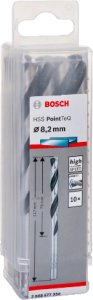 WIERT. HSS POINTTEQ  8.2MM 10PC 2