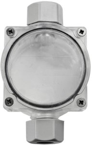 Puszka natynkowa hermetyczna Plastrol PG11 T-08230 2-dławicowa 4-9MM2 IP68 60X100X48 transparentna szary 1