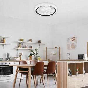 Wentylator Lamkur Lamkur Gemma 49908 plafon wentylator lampa sufitowa 1x37W LED 3000K 4000 lm biały 9