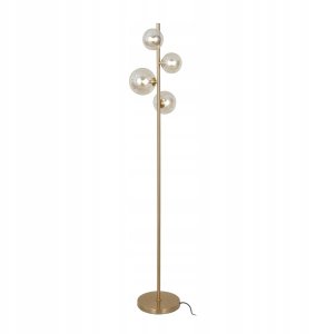 Italux Canello FL-406007-4-HBR lampa stojąca podłogowa 4x20W G9 złota/bursztynowa 1