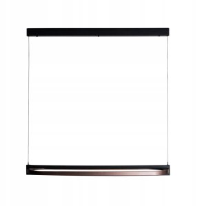 Maxlight Singapur P0553 lampa wisząca zwis 1x80W LED 3000K 4400 lm czarna/kawowa 3