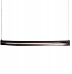 Maxlight Singapur P0553 lampa wisząca zwis 1x80W LED 3000K 4400 lm czarna/kawowa 4