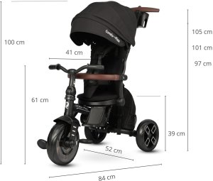 Qplay Comfo Rowerek trójkołowy Max Black 12