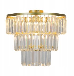 Zuma Line Tifanny P17127-4-GD plafon lampa sufitowa 4x40W E14 złoty/transparentny 2