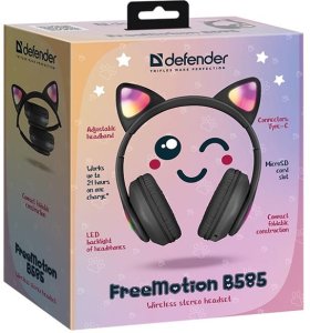 Słuchawki Defender słuchawki Bluetooth Freemotion B585 Led czarny/black (63586) 9