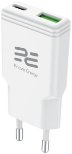Ładowarka sieciowa SLIM 20W USB-A USB-C QC PD Encore Energy MD-2083ZA standard 2