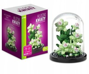 *****Klocki kwiaty róże p/kloszem 221el 136924 2