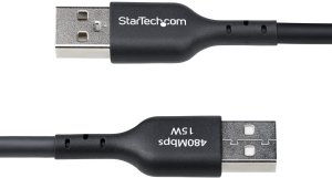Kabel USB StarTech USB-A - USB-C 4 m Czarny (USB2AC4MBKE) 4