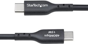 Kabel USB StarTech USB-A - USB-C 3 m Czarny (USB2AC3MNC) 5