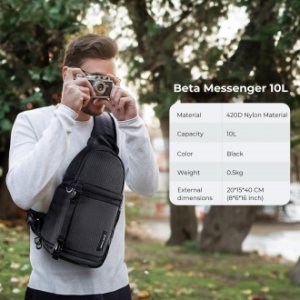 Plecak fotograficzny K&F Concept Beta Messenger 10 l - czarny 6