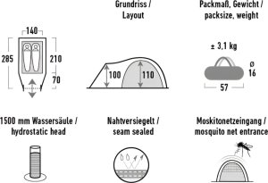 Namiot High Peak Narvik 2 niebieski 10315 6
